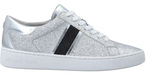 silver michael kors sneakers|michael kors low top sneakers.